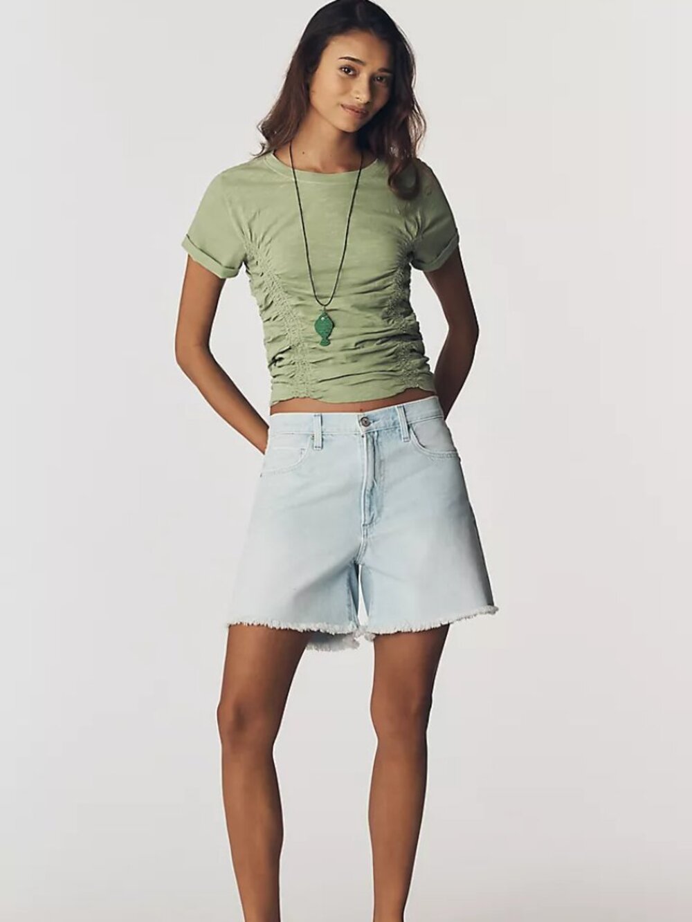 Anthropologie Bennie's soft cotton-slub Tee, NWT